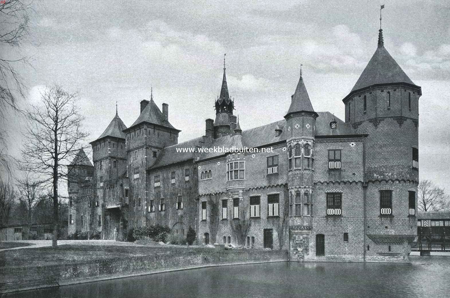 Het Kasteel de Haar. De poortgebouwen (Chatelet), voorzijde