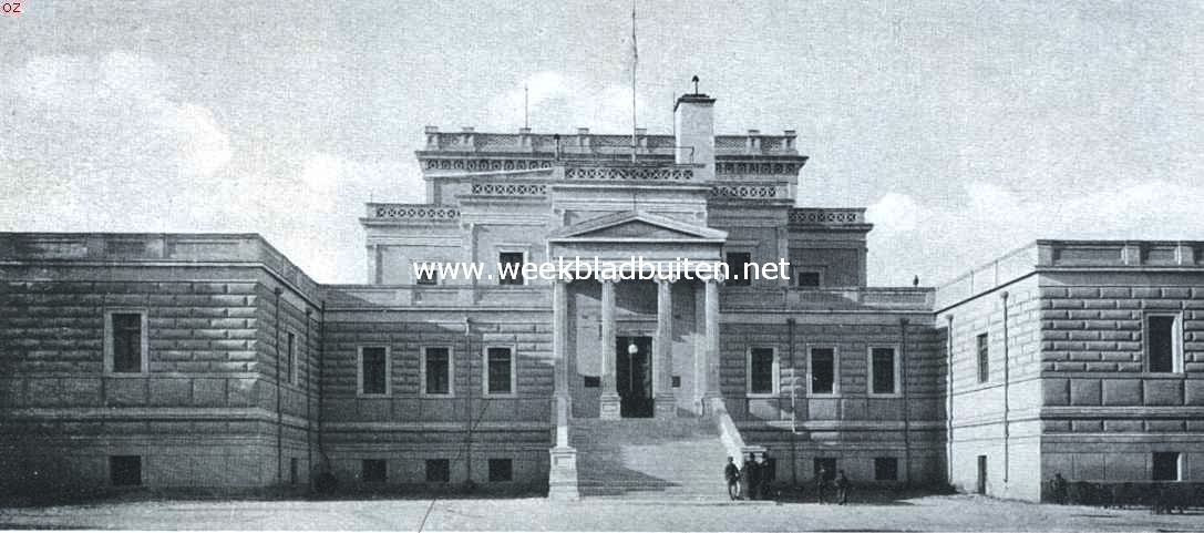 Van oud-en nieuw-Athene. Het gebouw van het parlement in de Stadion-straat