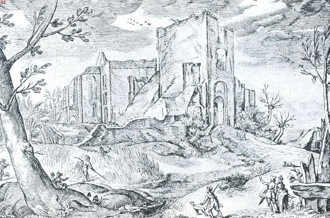 Het zegepralend Kennemerland. De rune van Brederode in de 17e eeuw. Naar de ets van Jac. Matham