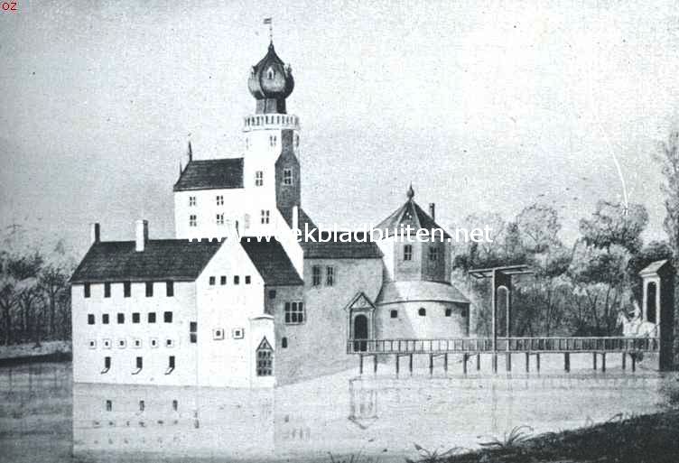 De voormalige burcht Ewsum bij Middelstum in 1648