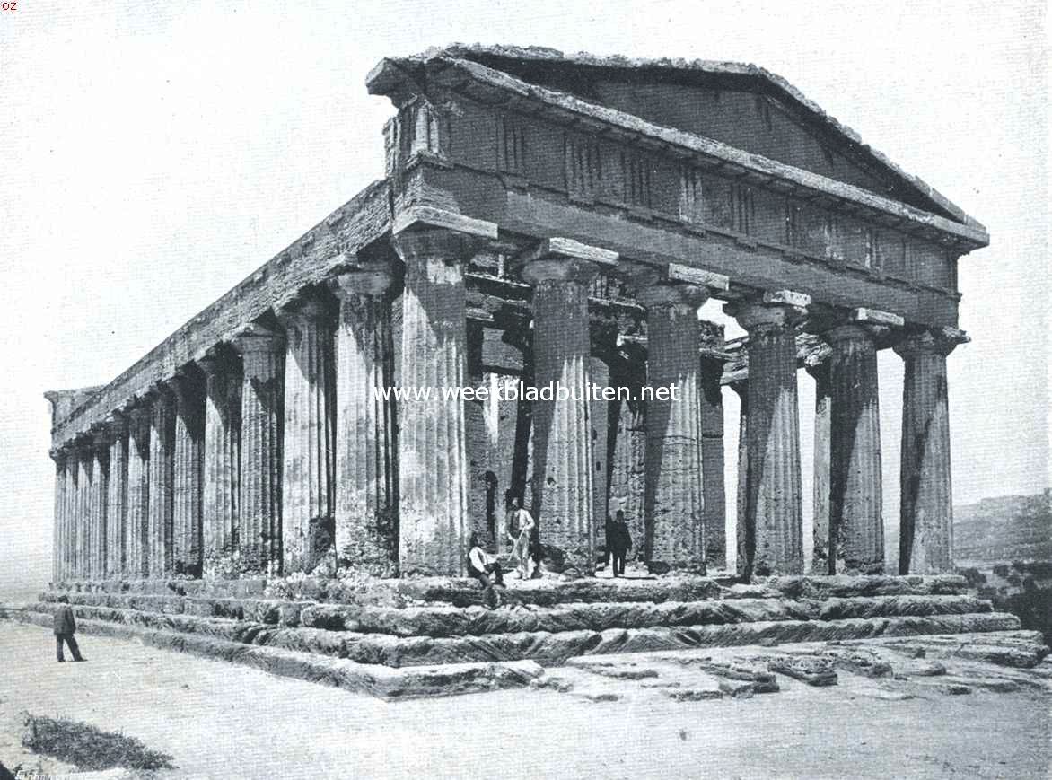 Van Girgenti naar de Zuidkust van Itali. De Concordia-tempel bij Girgenti