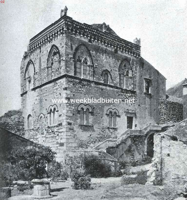 Van Girgenti naar de Zuidkust van Itali. Het paleis van den graaf San Stefano te Taormina
