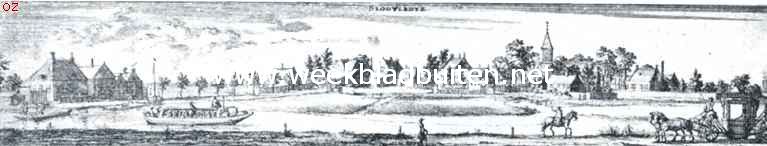 De trekschuit Amsterdam-Haarlem. Haarlemmerweg met trekschuit bij Sloterdijk, 18de eeuw. Gravure uit Wagenaar