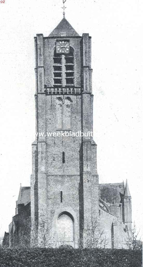 De stad Tholen. De toren van de O.L. Vrouwekerk