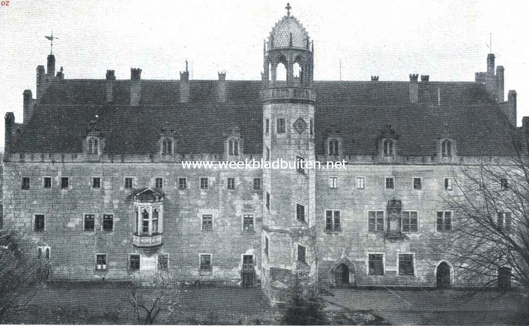 Wittenberg. Het z.g.n. Lutherhuis, het bewaard gebleven hoofdgebouw van het Augustijnerklooster waarin Luther in 1508 als monnik zijn intrede deed, en dat hem later tot woning heeft gediend