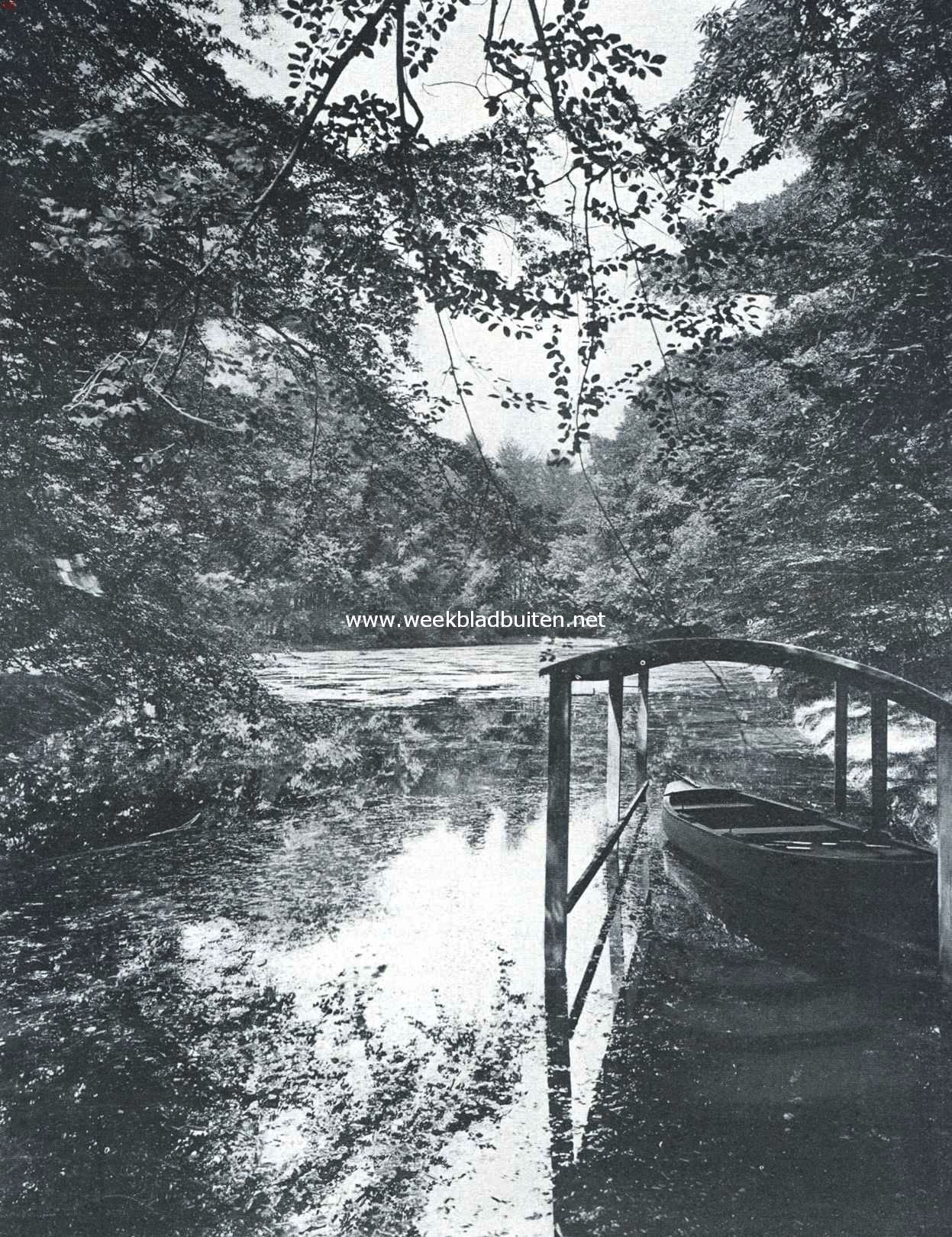 Het Landgoed Groeneveld bij Baarn. Vijver in het park