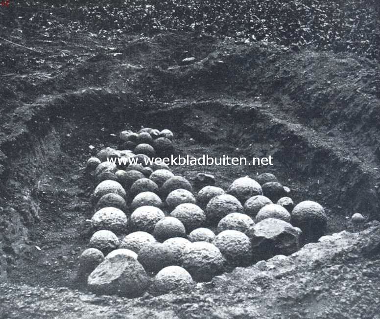 De steenen kogels van Montfoort, opgegraven