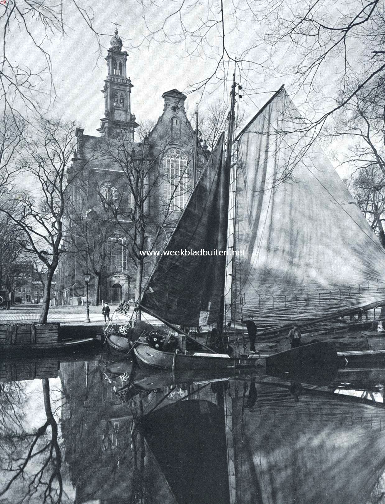 Bij de Westerkerk te Amsterdam
