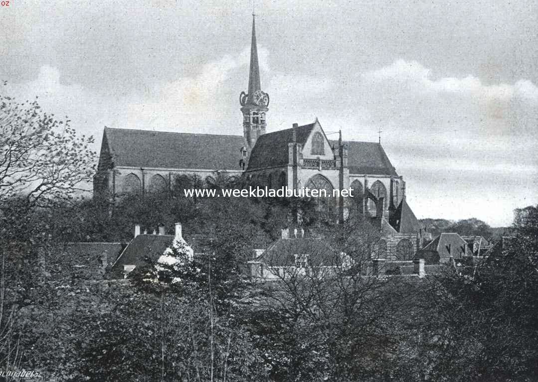 Goes. Gezicht op de Groote of St. Magdalenakerk