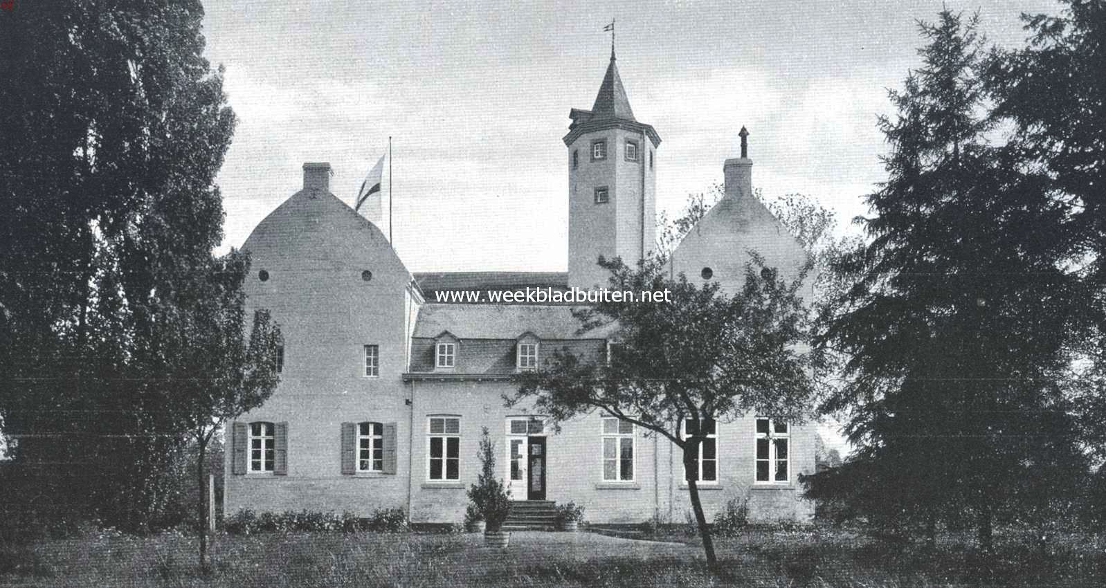 Het kasteel Jerusalem bij Meerssen. Noord (achter-)zijde