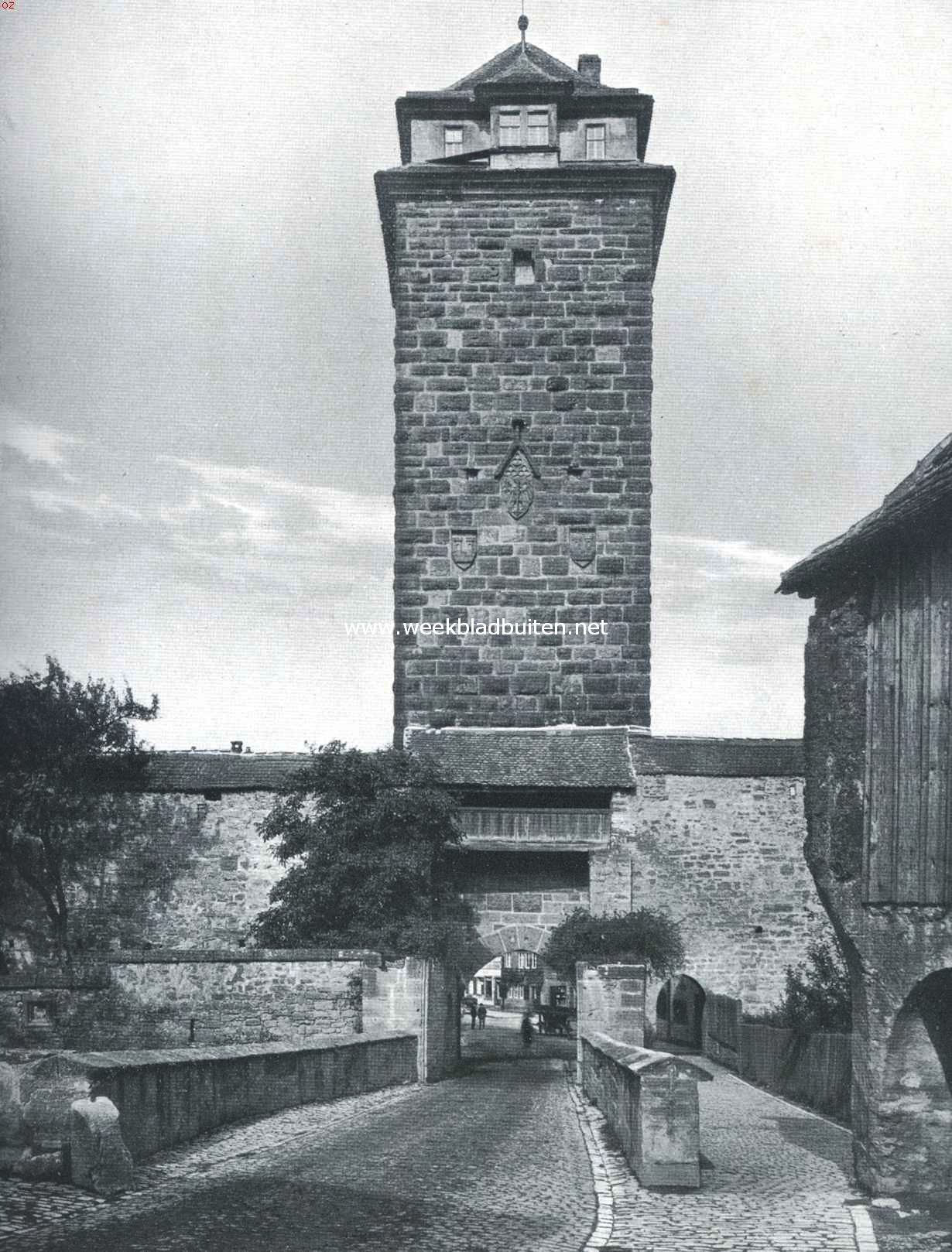 Rothenburg ob der Tauber. De Rderpoorttoren
