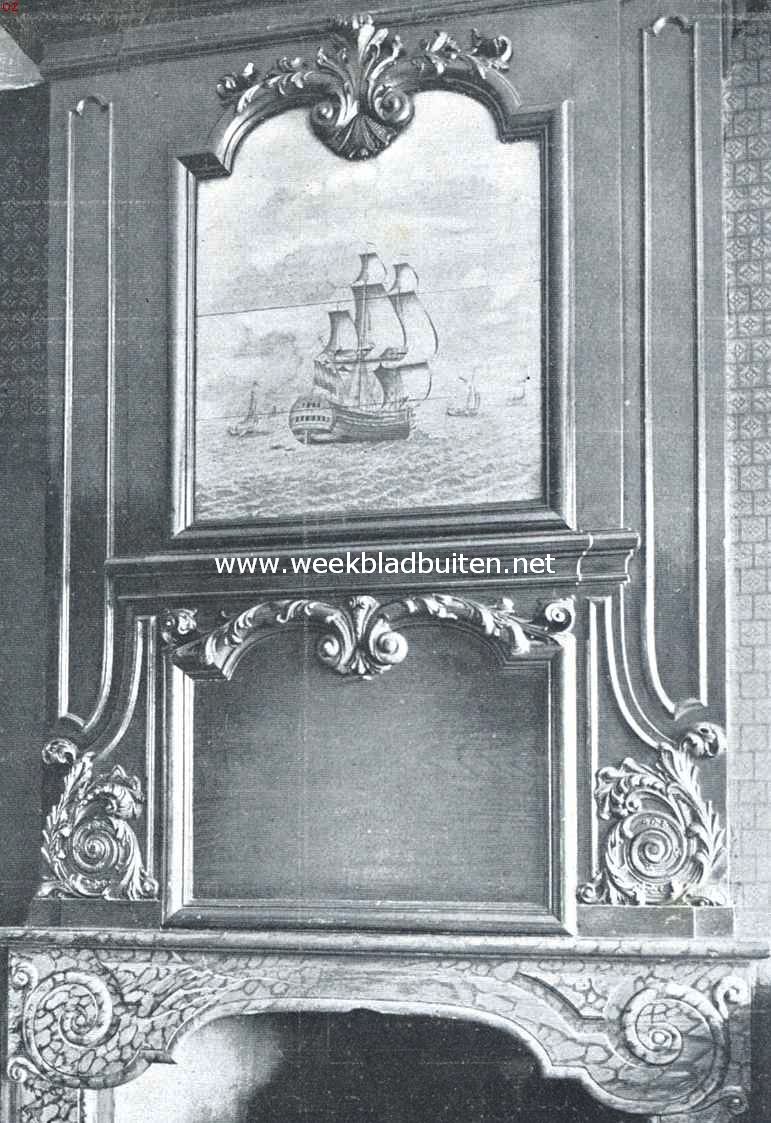 De gebouwen der O.-I. Compagnie. Schoorsteen in het voormalige Zeemagazijn der kamer Delft te Delfshaven