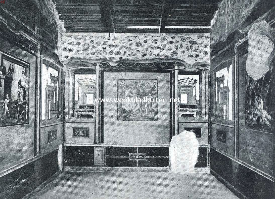 Het Romeinsche Huis. (afb. 4.). De eetkamer in het huis der Vettii te Pompeii