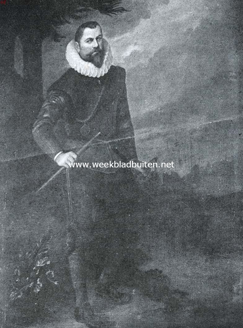 Het Oost-Indische Huis te Rotterdam. Schilderij van J.P. Coen door P. van der Werff in de voormalige kamer der bewindhebbers