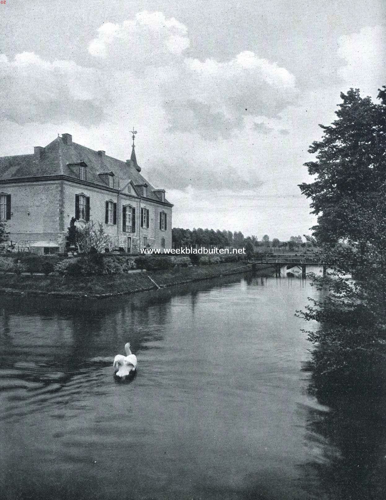 Het kasteel Meerssenhoven, slotgracht