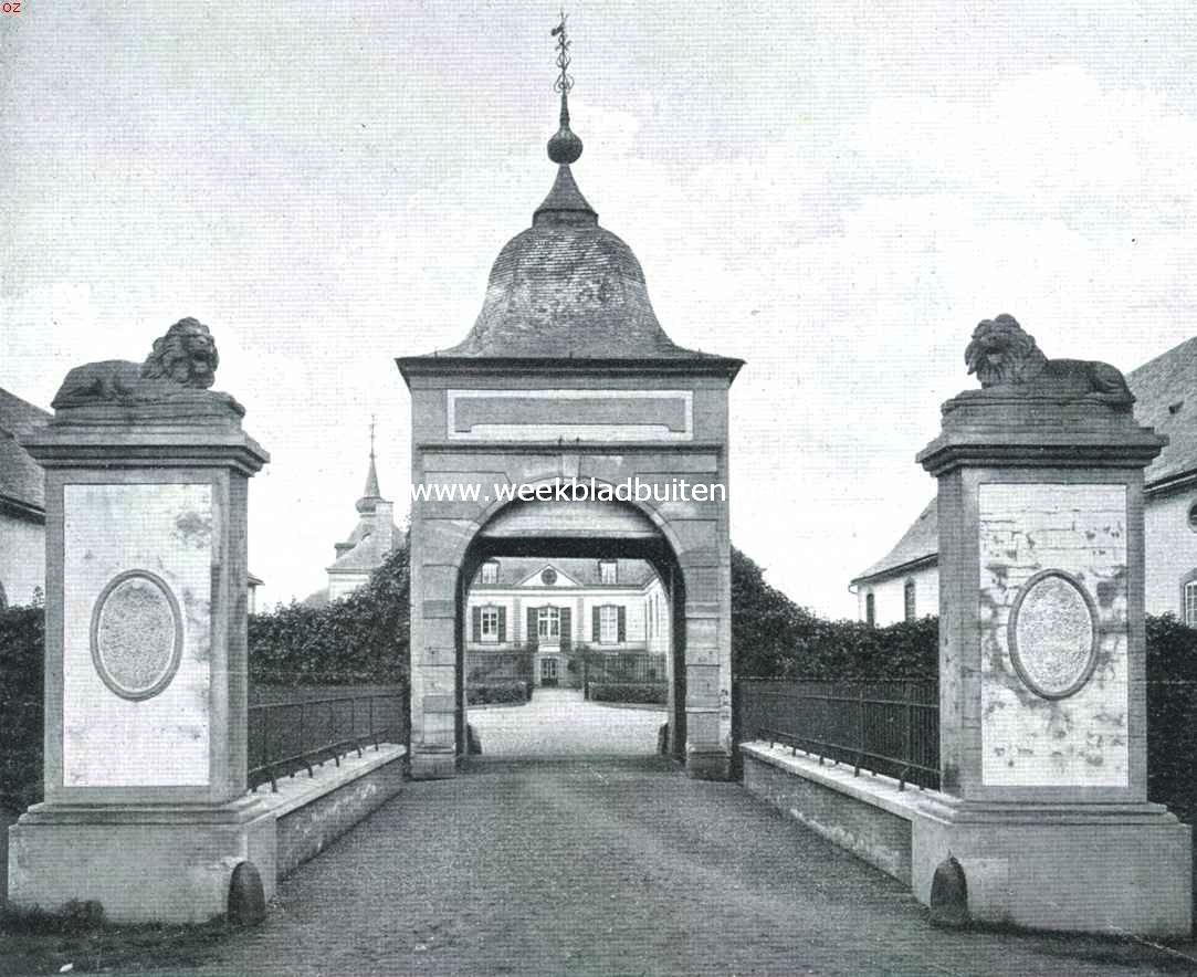 Het kasteel Meerssenhoven. De toegangspoort
