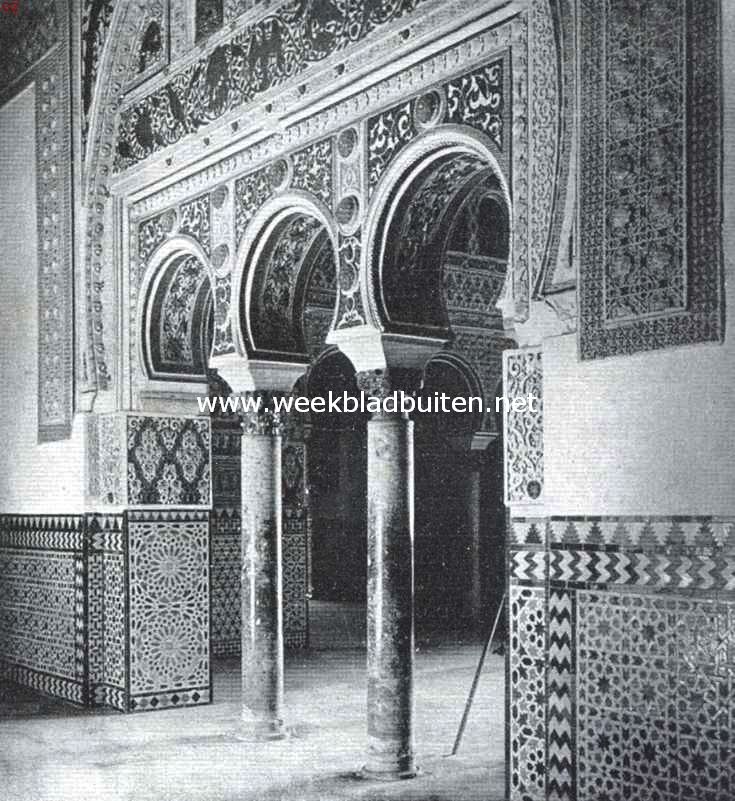 Het Alcazar te Sevilla. Toegang tot de Zaal der Gezanten