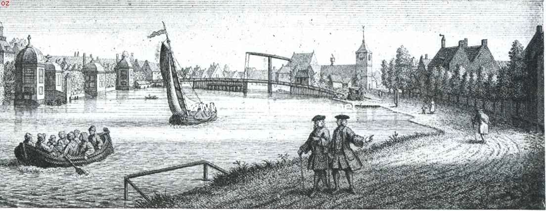 De Amstel bij Ouderkerk in de eerste helft der 18de eeuw