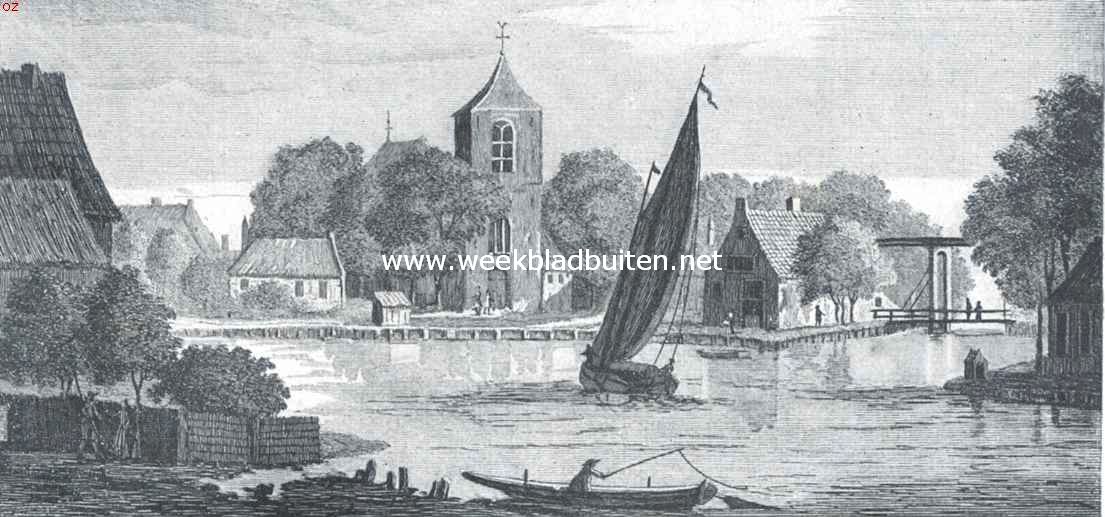 Bij de Oude Kerk te Ouderkerk in de eerste helft der 18de eeuw
