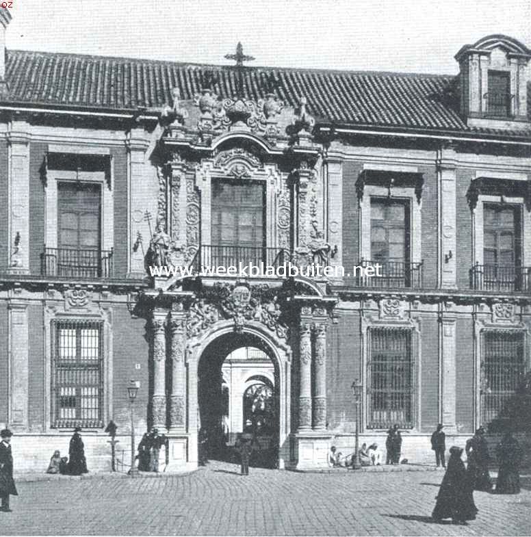 Voorgevel van het Aartsbischoppelijk Paleis te Sevilla