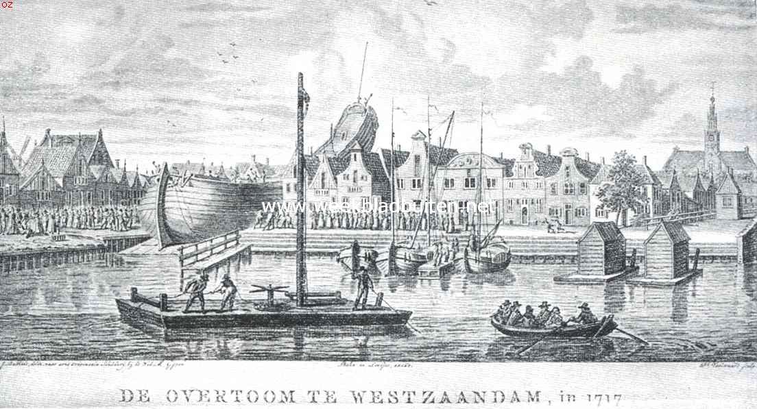 De Zaanstreek.  Kijkje te West-Zaandam in de 18de eeuw