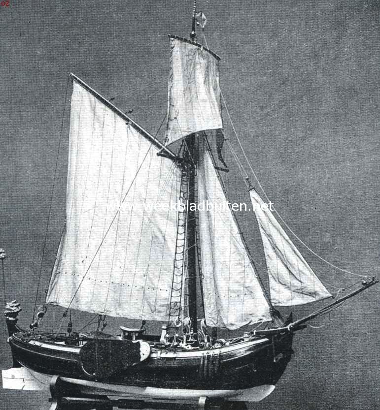 Model van een Zaansch jacht