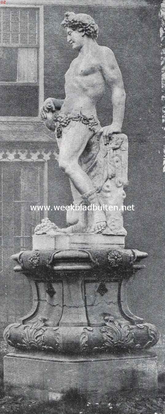 De Zaanstreek. Jonge faun, een der beelden in de 