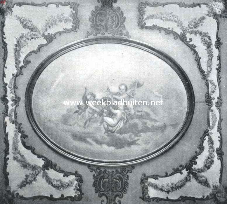 Enghuizen bij Zevenaar. Het plafond in de Groote Zaal