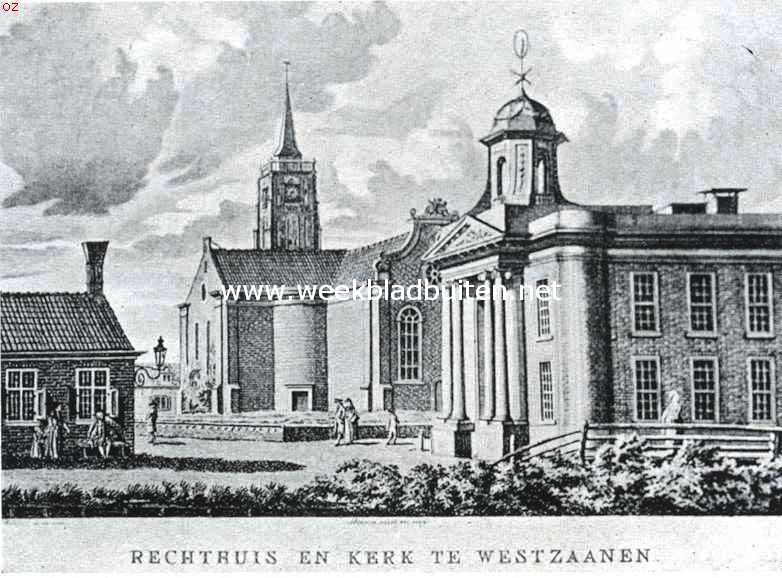 Kijkje te Westzaan in de achttiende eeuw. Voor dit prentje, behoorende bij het artikel over 
