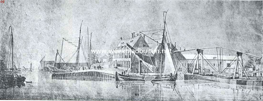 Het huis van den opperequipagemeester bij de O.-I. werf te Middelburg in de achttiende eeuw. Naar een teekening in het archief te Middelburg