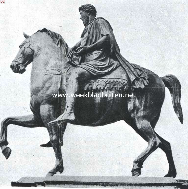 Ruiterstandbeeld van Marcus Aurelius op het Kapitool te Rome