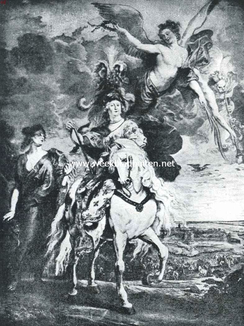 Het paard in de beeldende kunst. De reis van Koningin Maria de Medicis (1620). Naar de schilderij van Rubens in het Louvre te Parijs
