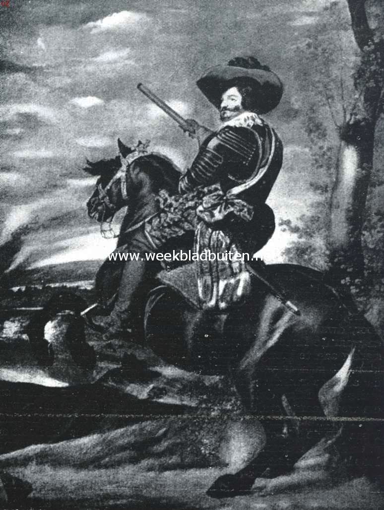 Het paard in de beeldende kunst. De Hertog van Olivarez. Naar de schilderij van Velasquez in het Prado te Madrid