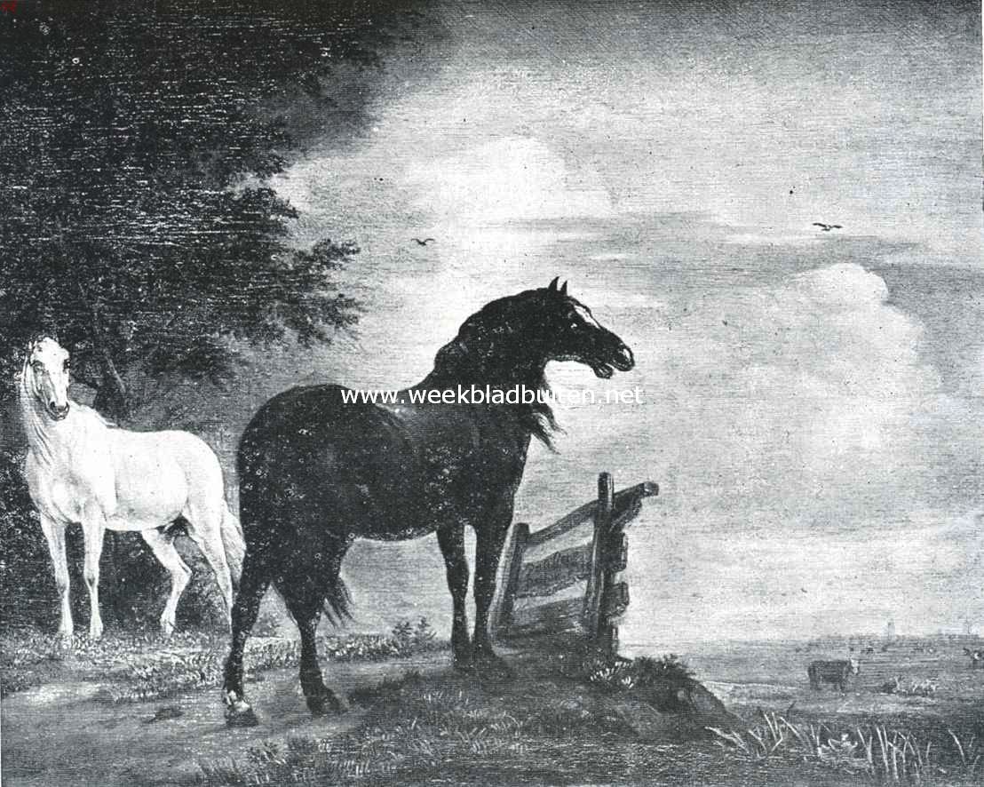 Het paard in de beeldende kunst. Het paard in de weide. Naar de schilderij van Paulus Potter (1625-1654) in het Rijksmuseum