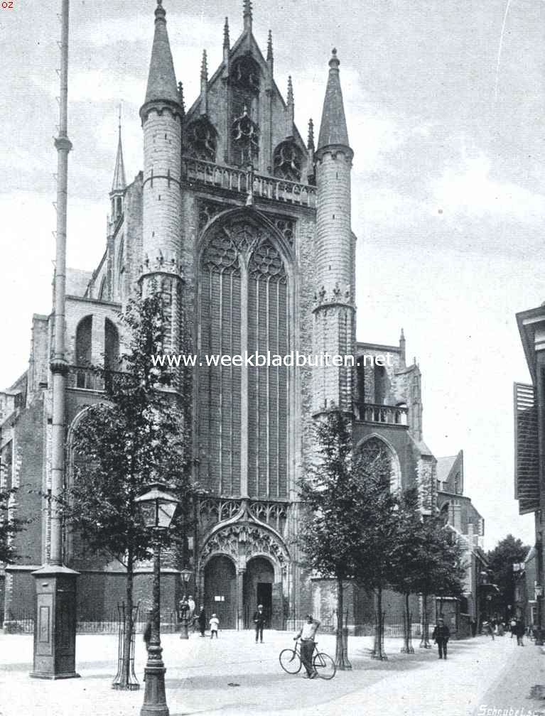 De Hooglandsche- of St. Pancraskerk te Leiden. De zuidelijke kruisbeukgevel