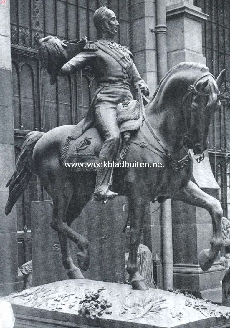 Het paard in de beeldende kunst. Model van het ruiterstandbeeld van Willem II te Luxemburg in het Rijksmuseum