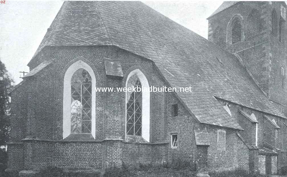 De kerk te Borne. Koor, sacristij en Noordelijke muur