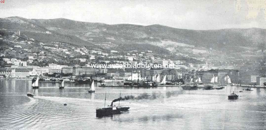 De haven van de door de Italianen bezette stad Trist