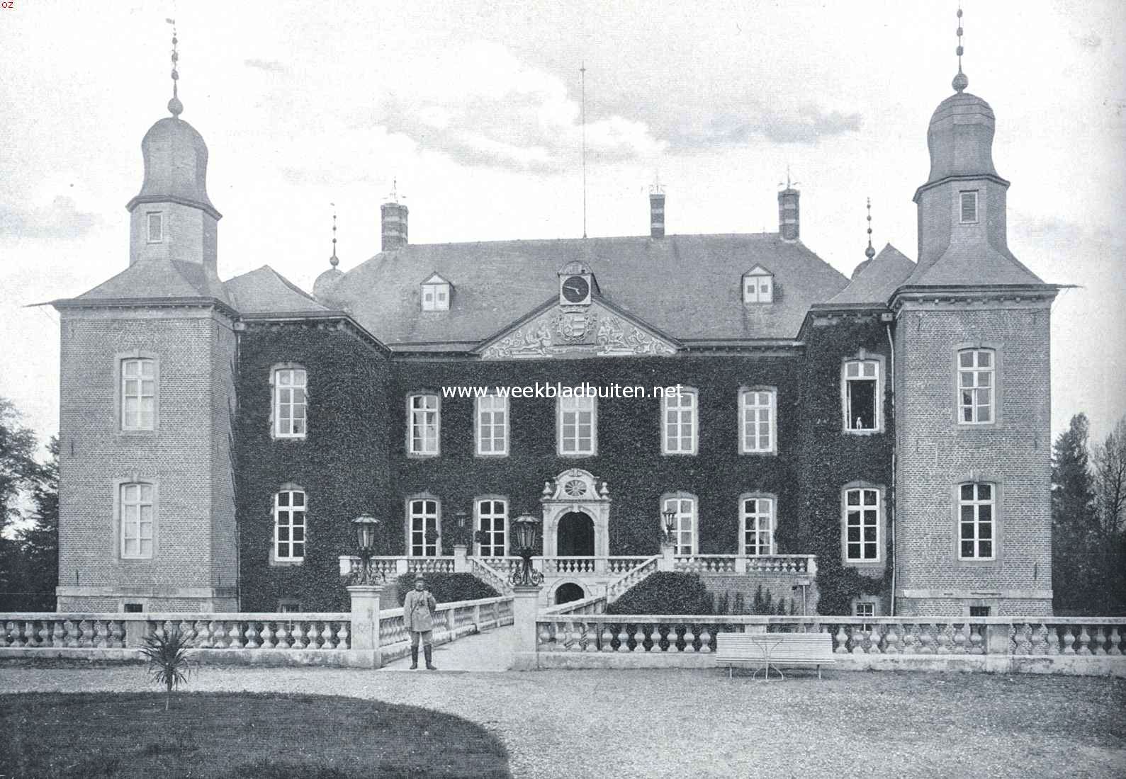 Het kasteel Hillenrade bij Swalmen, dat den ex-kroonprins van Duitschland als verblijfplaats is aangewezen