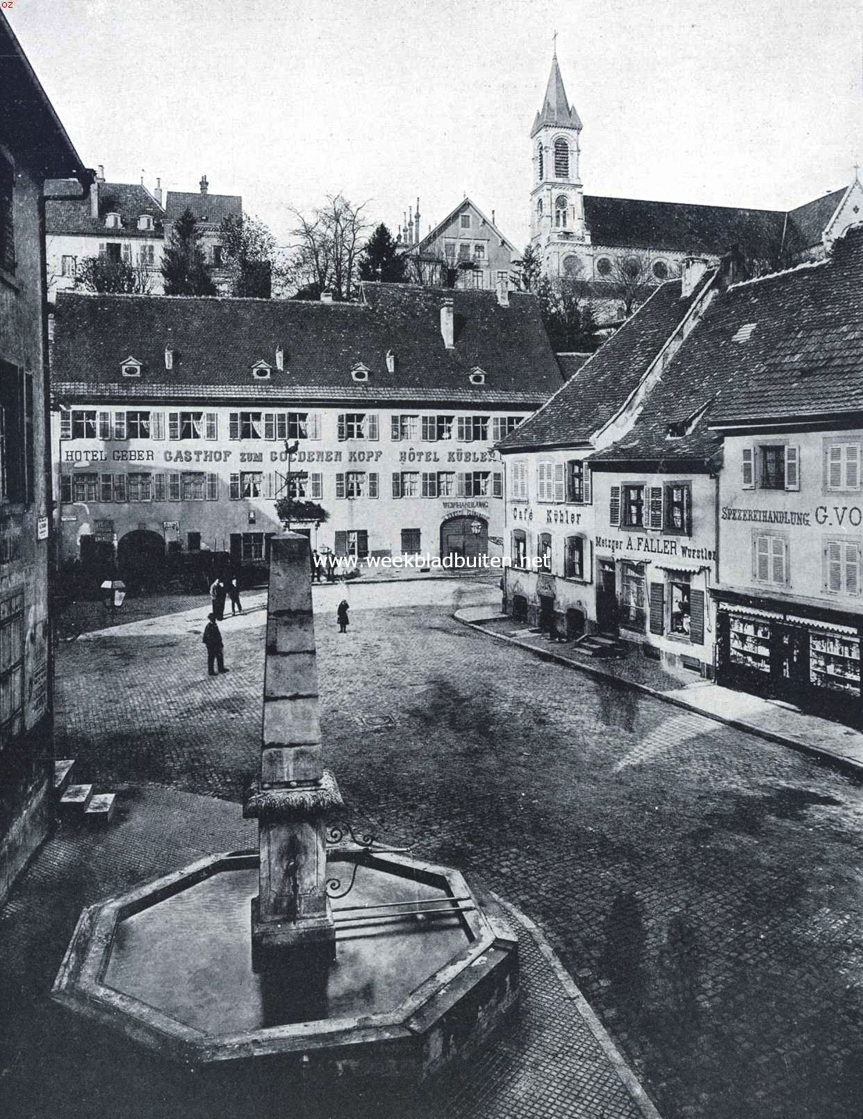 De Markt te Altkirch in de Elzas