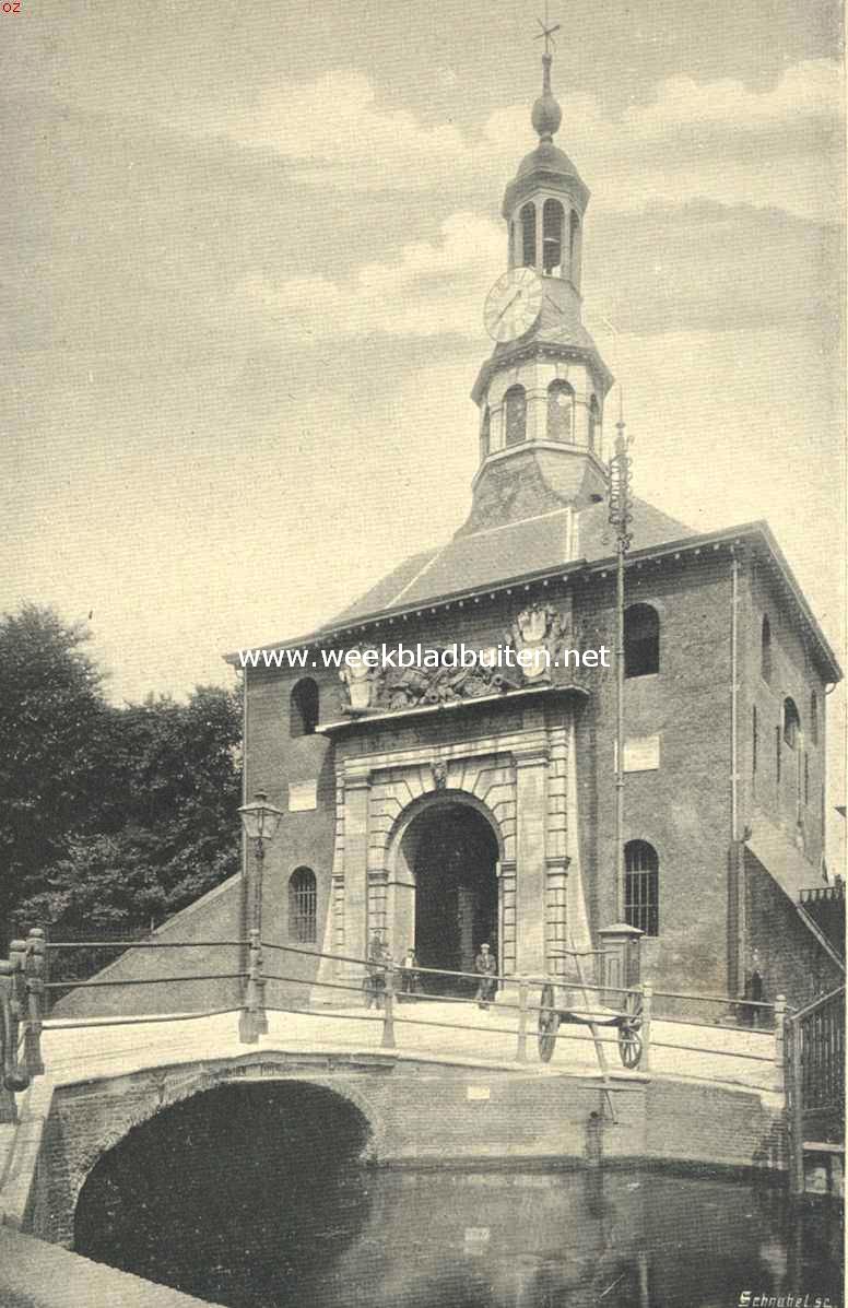 De poorten van Leiden. De Zijlpoort te Leiden, binnenzijde, gebouwd in 1667