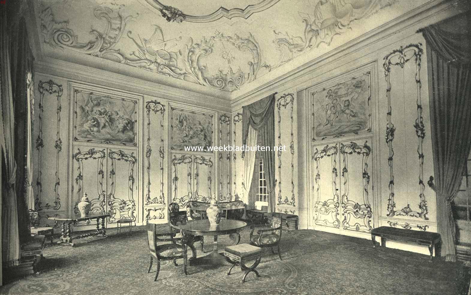 Het Huis ten Donck bij Bolnes. Salon