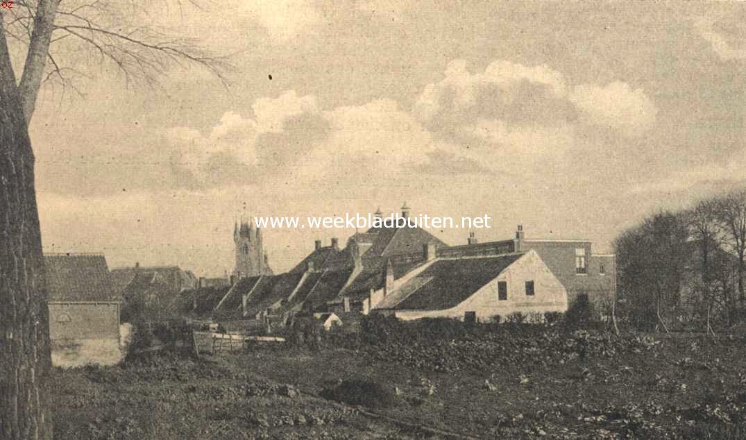 Zeeuwsch-Vlaanderen. Gezicht op Sluis