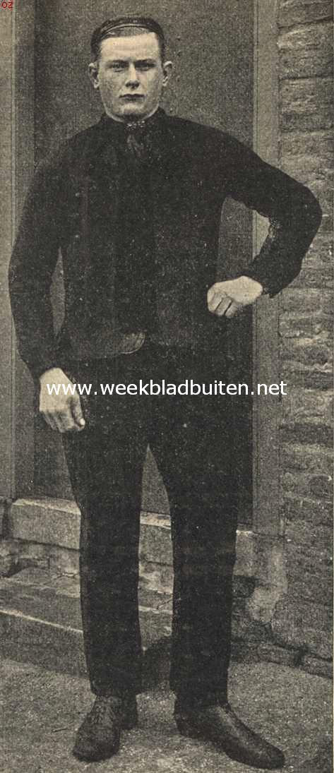 Zeeuwsch-Vlaanderen. Jonge man uit het Land van Axel