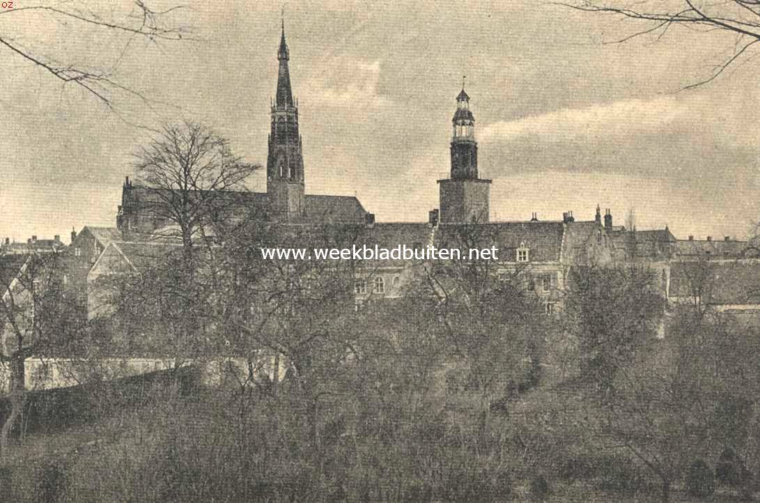 Zeeuwsch-Vlaanderen. Gezicht op Hulst