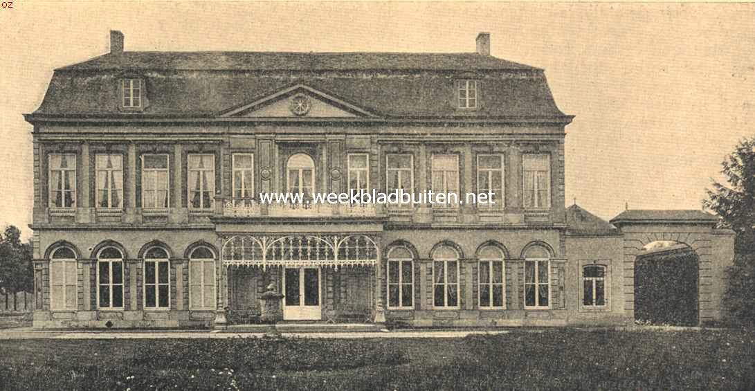 Het kasteel Vaeshartelt te Meerssen. De hoofdingang