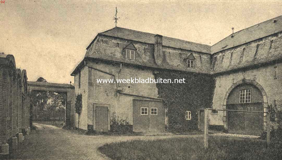 Het kasteel Vaeshartelt te Meerssen. Stal met poort (oude gedeelte)