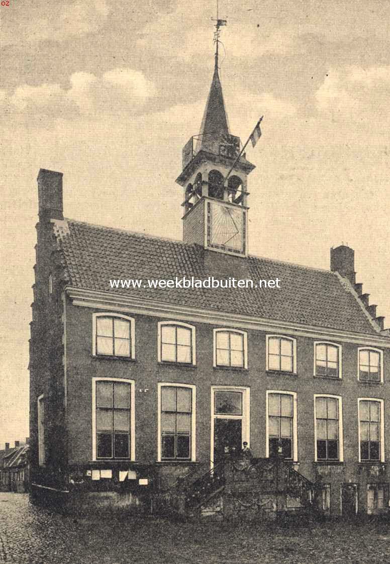 Zeeuwsch-Vlaanderen. Het Stadhuis te Axel