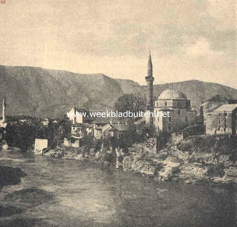 Indrukken uit Bosni en Herzegowina. Moskee te Mostar