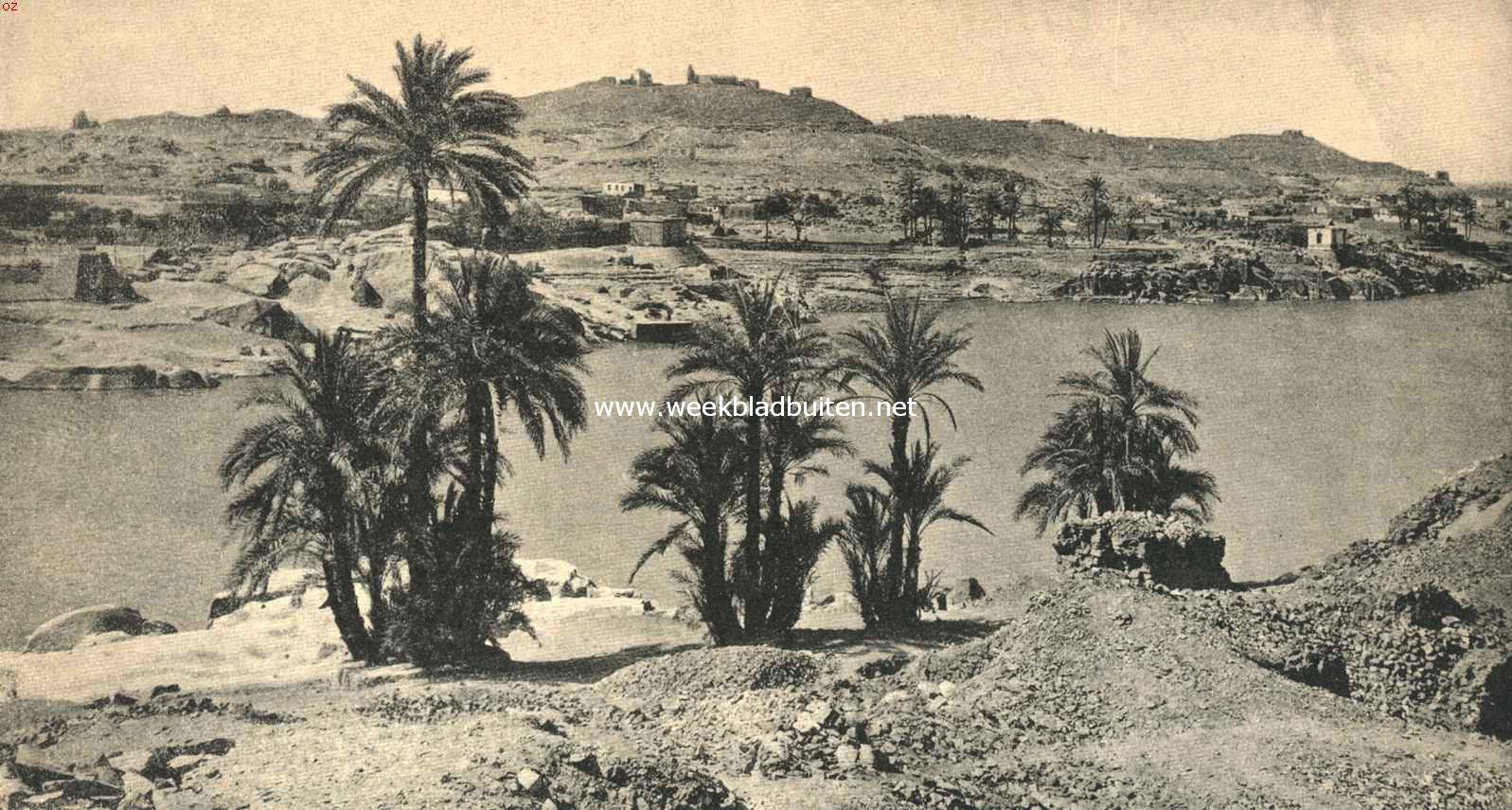 De Nijlreis. Nijllandschap in de buurt van Philae